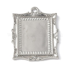 Brass Brass Pendant Cabochon Settings&nbsp;KK-V005-02P-03