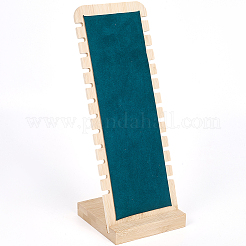 12-Slot Wood Necklaces Organizer Display Stands&nbsp;NDIS-WH20003-01D
