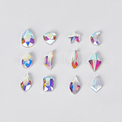 Flat Back Glass Rhinestones Cabochons&nbsp;MRMJ-WH0077-076