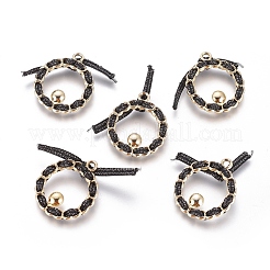 Alloy Pendants Cabochon Setting&nbsp;PALLOY-E573-01G-AAA