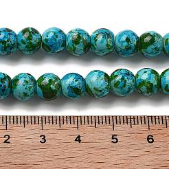 Synthetic Turquoise Dyed Beads Strands&nbsp;G-E594-24M