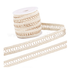 20 Yards Cotton Braided Lace Trim Ribbons&nbsp;SRIB-PH0001-50