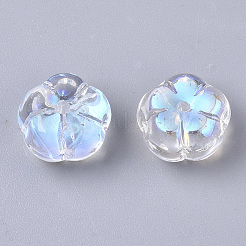 Electroplate Transparent Glass Beads&nbsp;LS-GLAA-N035-07A-E01