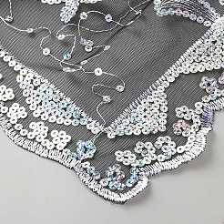 Moon Star Detachable Polyester Sequin Shawl&nbsp;AJEW-WH20072-44A