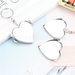 Iron Folding Mirror Keychain&nbsp;DIY-D079-01D