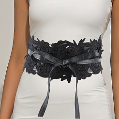 Imitation Leather Wide Chain Belt&nbsp;AJEW-WH20022-83D