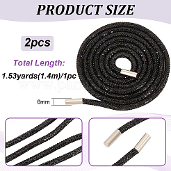 Rhinestone Replacement Drawstring Cords&nbsp;DIY-WH0496-81B
