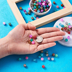 Spray Painted Glass Beads&nbsp;GLAA-TA0001-03