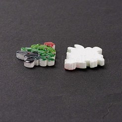 Christmas Themed Opaque Resin Cabochons&nbsp;CRES-P022-16