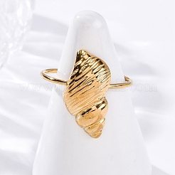 304 Stainless Steel Cuff Rings for Women&nbsp;RJEW-F175-01G-04