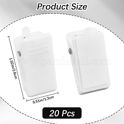 Rectangle Acrylic Clips&nbsp;FIND-WH20008-40B