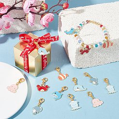 Sea Animal Pendant Stitch Markers&nbsp;HJEW-AB00318
