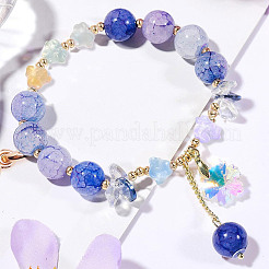 100Pcs Gradient Handmade Lampwork Beads&nbsp;LAMP-GO0001-08