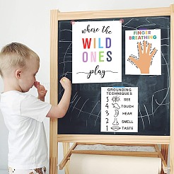 Rectangle with Face Pattern Paper&nbsp;DIY-WH0634-008
