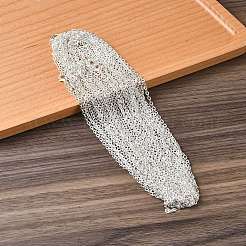 Iron Cable Chain Necklace Making&nbsp;MAK-YW0001-12