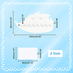 Hedgehog Plastic Hook Hangers&nbsp;AJEW-WH0165-47