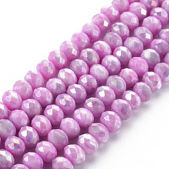 Opaque Baking Paint Glass Beads Strands&nbsp;EGLA-N006-010A-B