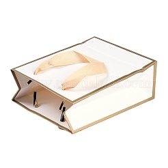 Rectangle Paper Bags with Ribbon Handles&nbsp;CARB-L011-01B-01