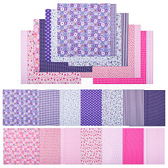 28Pcs 2 Colors Printed Cotton Fabric&nbsp;DIY-TA0014-86