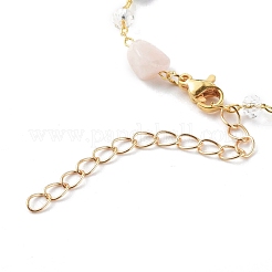 Nuggets Natural Morganite Beaded Bracelet Makings&nbsp;AJEW-JB00953-01