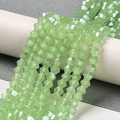 Imitation Jade Electroplate Glass Beads Strands&nbsp;LS-EGLA-F029-J4mm-A01