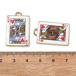 Printed Alloy Enamel Pendants&nbsp;ENAM-P265-01G-M