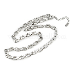 304 Stainless Steel Link Chain Necklaces for Women Men&nbsp;NJEW-Z093-01P