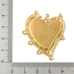 304 Stainless Steel Pendant Cabochon Settings for Enamel&nbsp;STAS-L293-02G