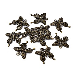 Tibetan Style Alloy Butterfly Pendants&nbsp;TIBEP-3945-AB-NR