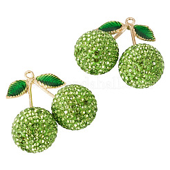 2Pcs Alloy Cherry Charms&nbsp;FIND-TA0009-30F