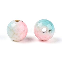 Crackle Opaque Acrylic Beads&nbsp;OACR-N152-01