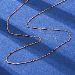 1.2MM Brass Twisted Chain Necklaces&nbsp;NJEW-D302-64RG