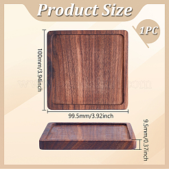 Walnut Wood Coaster&nbsp;AJEW-WH0460-067A