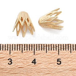 Brass Flower Bead Caps&nbsp;KK-K390-01G-01