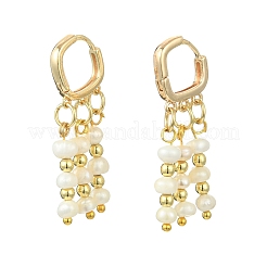 Natural Freshwater Pearl Tassel Chandelier Earrings&nbsp;EJEW-JE07026
