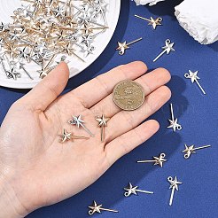 100Pcs 2 Colors Tibetan Style Alloy Pendants&nbsp;FIND-YW0012-25