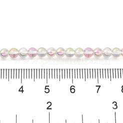 Transparent Electroplate Glass Beads Strands&nbsp;GLAA-T032-T4mm-C12