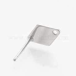 Brass Stud Earring Findings&nbsp;KK-N186-60P