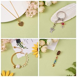 200Pcs 2 Style Tibetan Style Alloy Pendants&nbsp;FIND-SZ0002-33AG