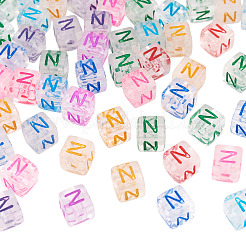 50Pcs Acrylic European Beads&nbsp;MACR-TADJ0001-13N
