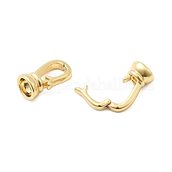 Brass Fold Over Clasps&nbsp;KK-G542-09G
