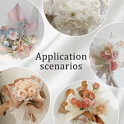 Pleated Gauze Yarn Flower Bouquets Wrapping Packaging&nbsp;OP-GF0001-01A