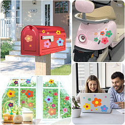 12Pcs 12 Styles Flower Pattern PVC Wall Stickers&nbsp;DIY-CA0007-69