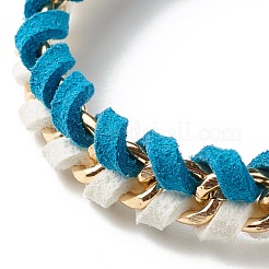 Polyester Tassel Charm Bracelet for Teen Girl Women&nbsp;X1-BJEW-TA00021-3