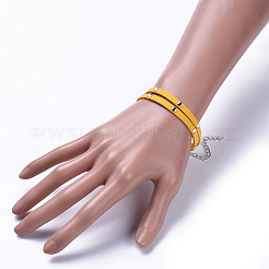 Faux Suede Cord Wrap Bracelets&nbsp;BJEW-JB04413-04