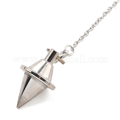 Brass Dowsing Pendulum Big Pointed Cone Pendants&nbsp;KK-H491-06P