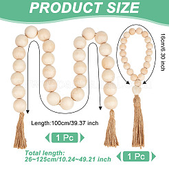 Wood Bead Pendant Decoration&nbsp;AJEW-OC00002