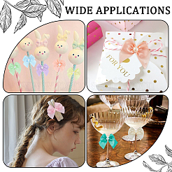 72Pcs 6 Colors Bowknot Polyester Ornament Accessories&nbsp;DIY-SP0003-60B