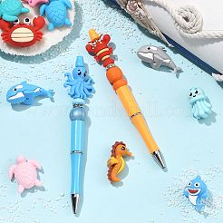 12Pcs 12 Styles Silicone Beads&nbsp;SIL-FS0001-34A