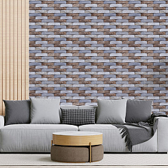 3D Brick Pattern PVC Self Adhesive Wall Stickers&nbsp;DIY-WH0308-550C
